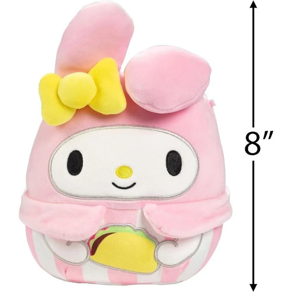 Melody with Taco Sanrio  Plush Soft and Squishy Stuffed Animal Hello Kitty Toy - Picture 4 of 6